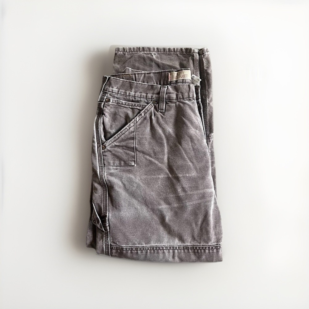 Levis 550  Workwear Utility Fit Jeans Double Knee Duck Canvas Work Pants Mexico